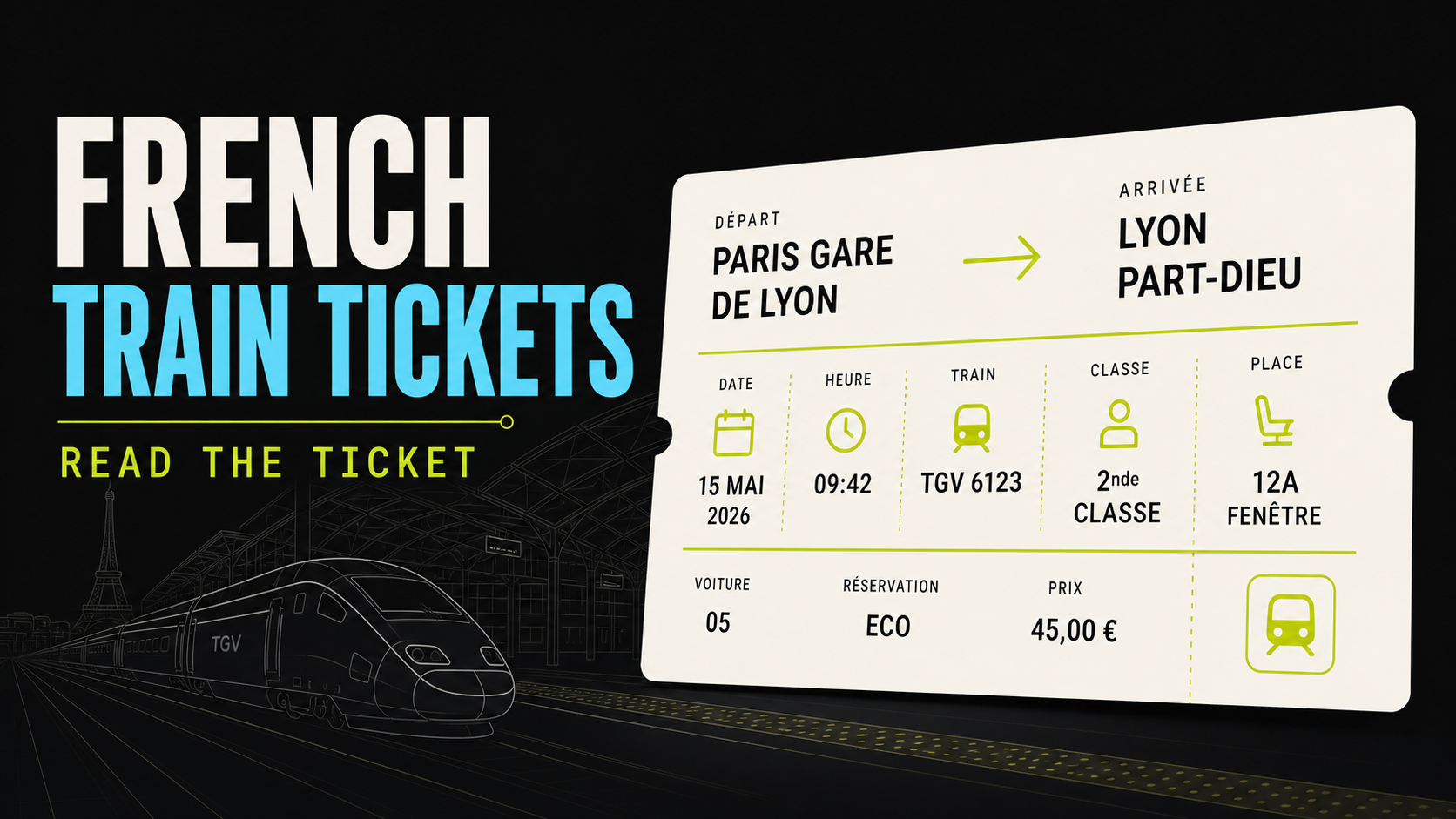 French train ticket guide