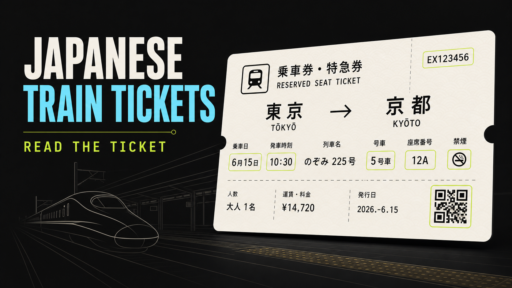 Japanese train ticket guide